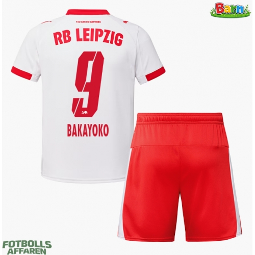 RB Leipzig Johan Bakayoko #9 Hemmaställ Barn 2025-26 Kortärmad (+ Korta byxor)